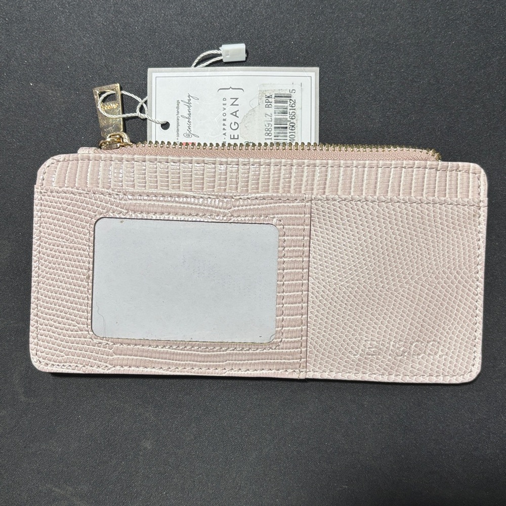 Wallet Rose Gold Accented NWT Vegan Leather
